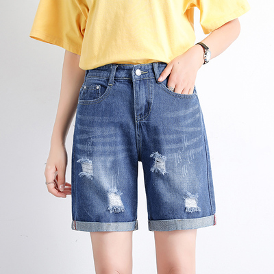 牛仔短裤夏季薄款网红高a字ins