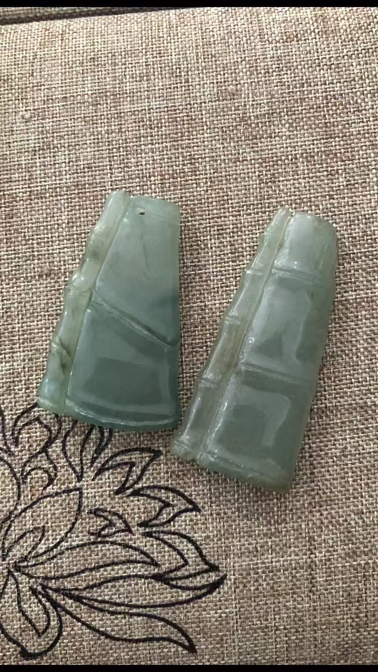 天然翡翠节节高吊坠男女情侣一对款毛衣吊坠
