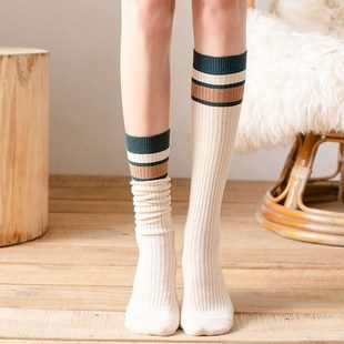 Leg socks women thick warm cotton hignknee stockings winter