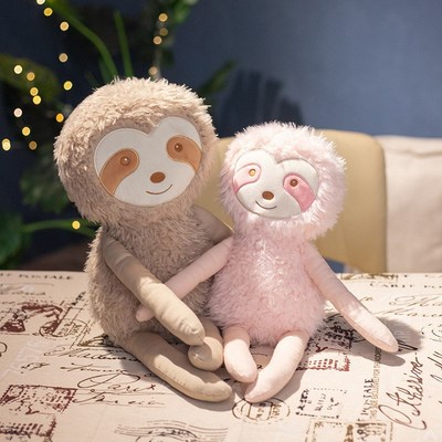 Simulated sloth stuffed animal仿真布娃娃儿童树懒抱枕