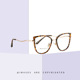 ult light anti TR90 eye blue cat frame glasses metal