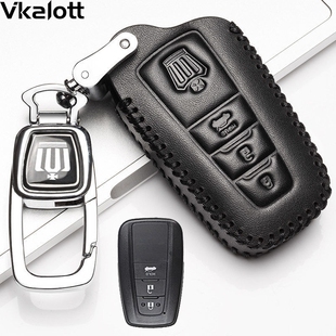 适用于2021款 丰田皇冠陆放车钥匙套真皮钥匙包2.5L皇冠陆放高档扣