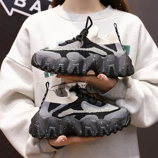 袜子老爹鞋女2025年新款春秋季网红ins百搭超火小白运动跑步潮鞋