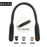 Кожаная черная портативная сумка с петлей на руку