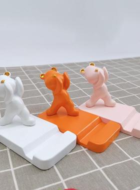 2022新款创意小熊懒人支架卧室办公室桌面布置装饰摆件小礼物