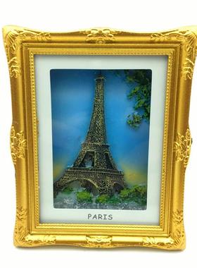 欧洲旅游纪念品摆件冰箱贴 巴黎铁塔巴黎圣母院伦敦磁性冰箱贴