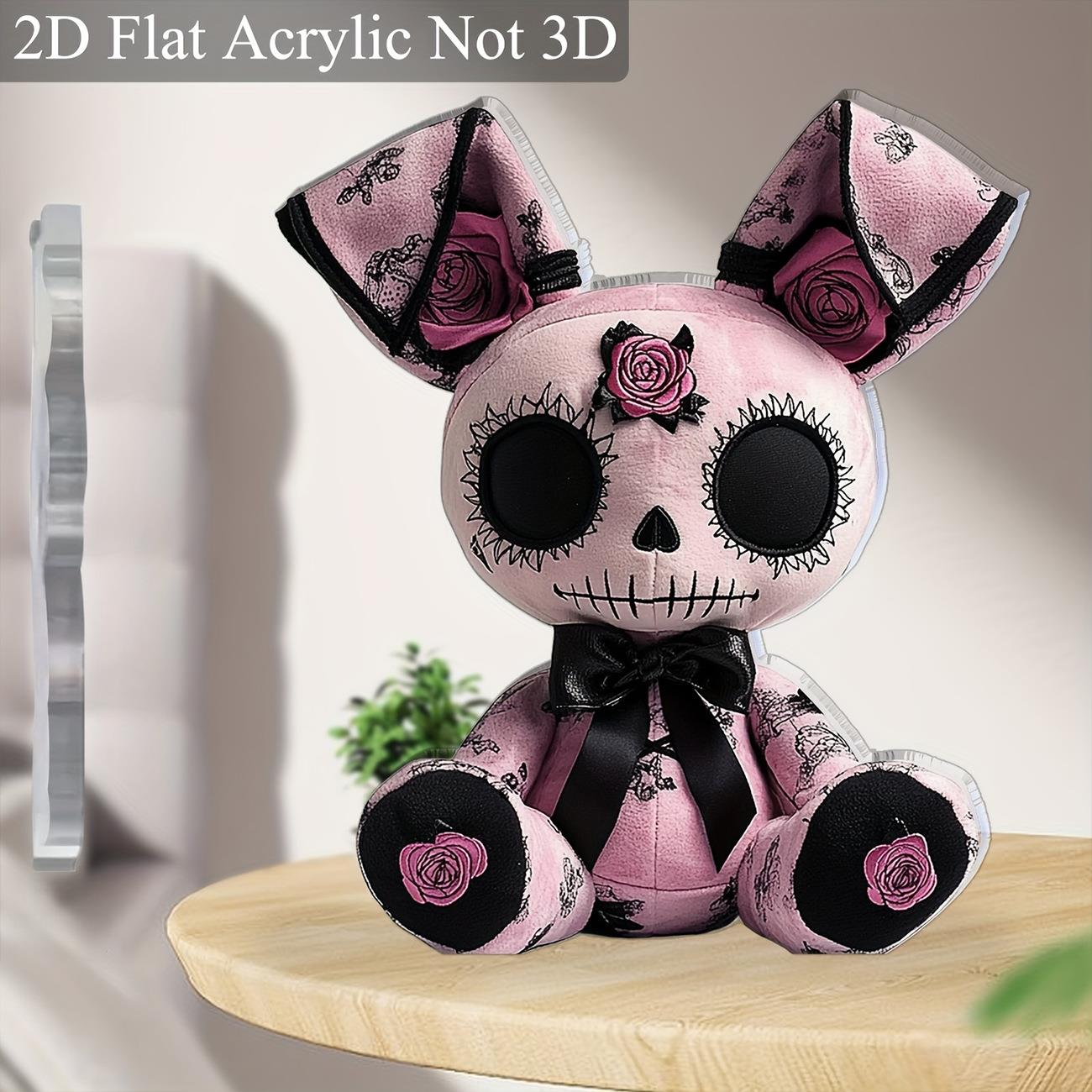跨境新品万圣节黑暗风格2D平面亚克力立牌桌面家居装饰节日摆件
