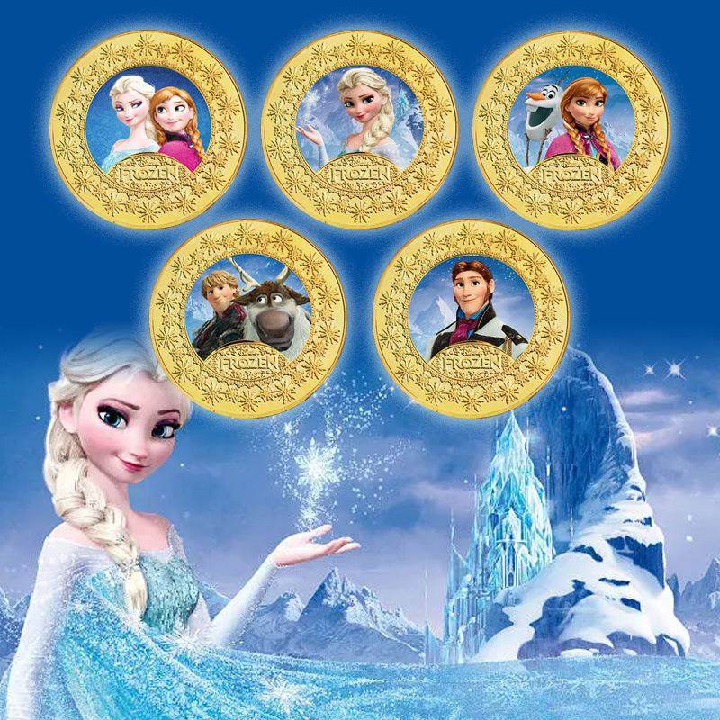 冰雪奇缘 艾莎 安娜 儿童礼物 欧美动漫 金属工艺