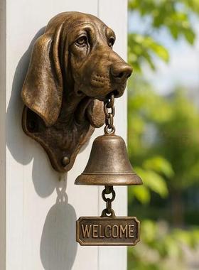 跨境新品Basset Hound Welcome Doorbell 动物系列欢迎光临门铃