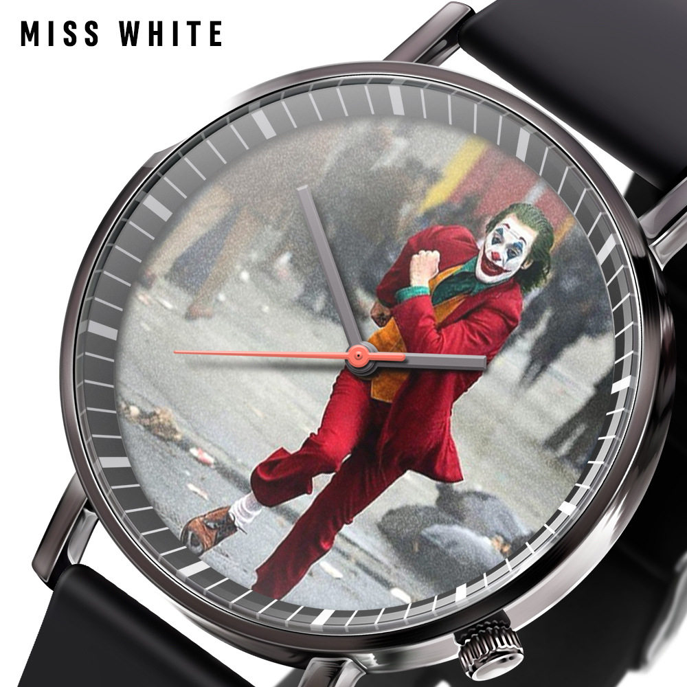 俄罗斯小丑男士手表男潮流炫酷石英表跨境amazon/wish