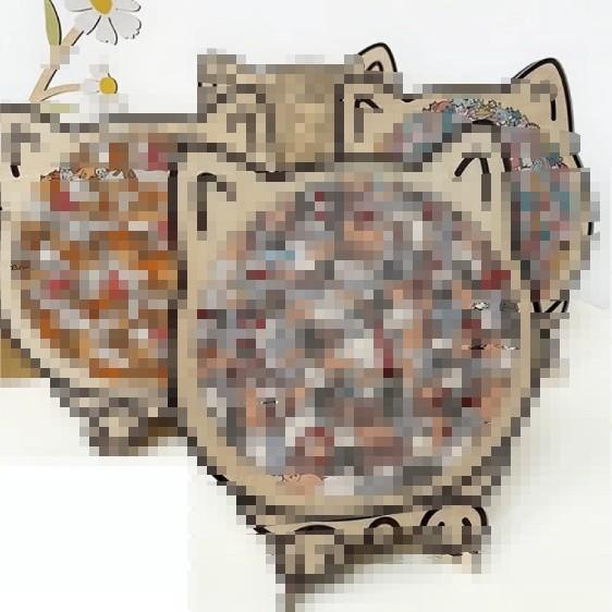 Cat Wooden Jigsaw Puzzle for Adults