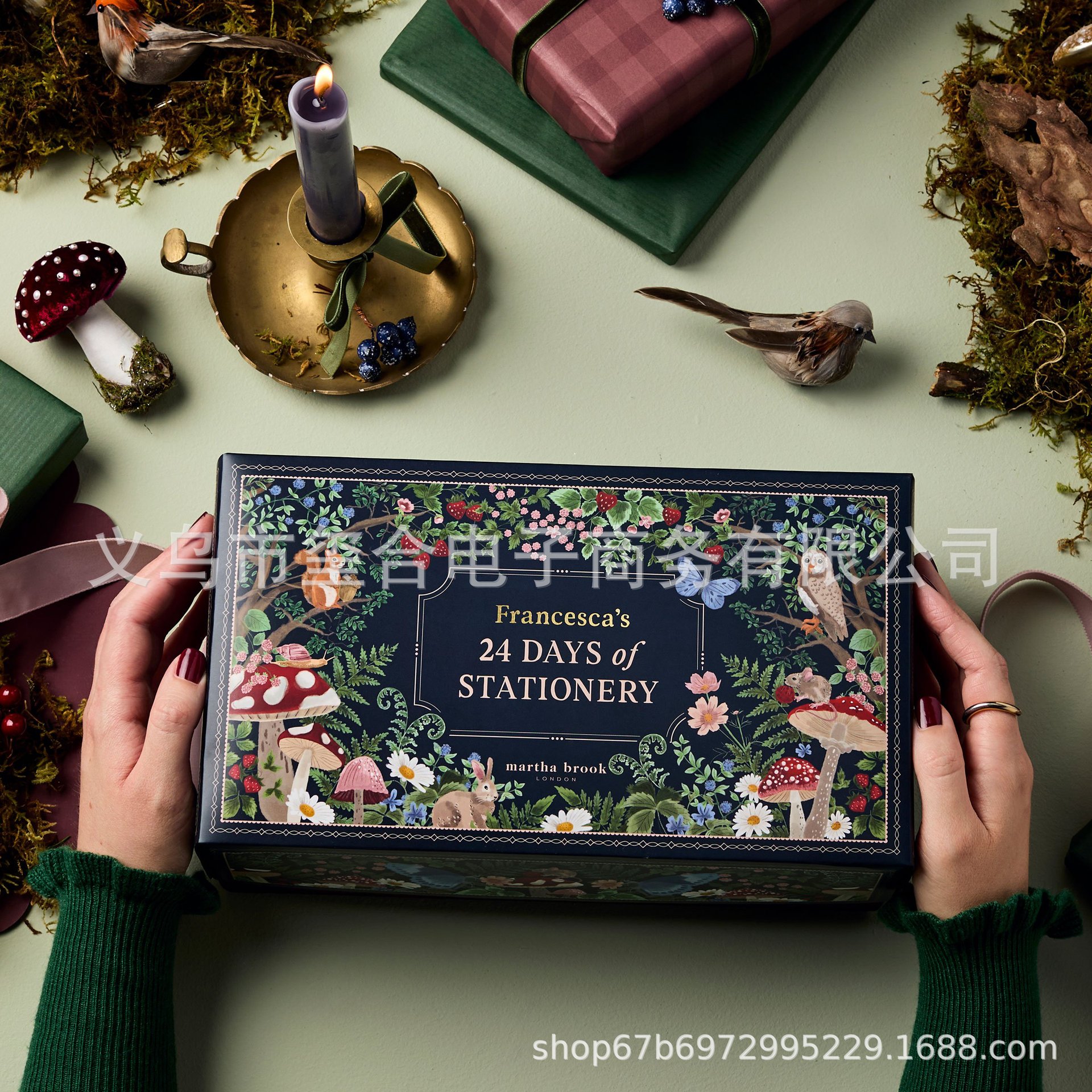 跨境24 Days Of Stationery Advent Calendar 文具圣诞节降临日历