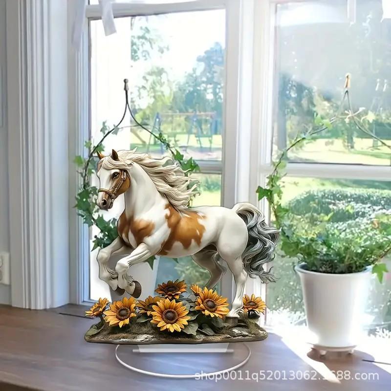 跨境新品动物2d亚克力平面摆件家居办公室桌面装饰玄关