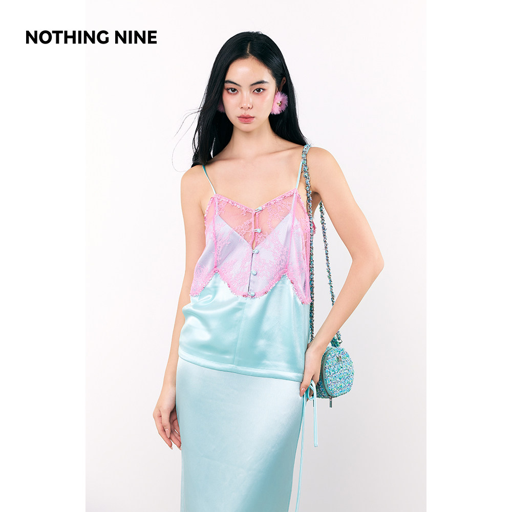 NOTHING NINE 【米兰秀款】奈莉耶日本进口三醋酸蕾丝上衣/半裙