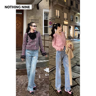 珀里翁原创5A锆石烫钻牛仔裤 NOTHING NINE