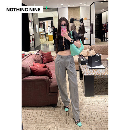 NOTHING NINE 沉序简章意大利进口经典西装裤