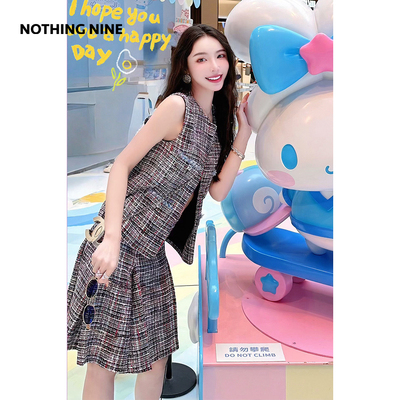 NOTHING NINE  芬奇意大利进口棉马甲/半裙