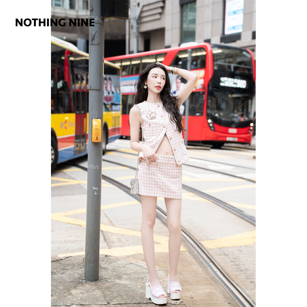 NOTHING NINE 破晓信笺 意大利进口面料马甲/半裙