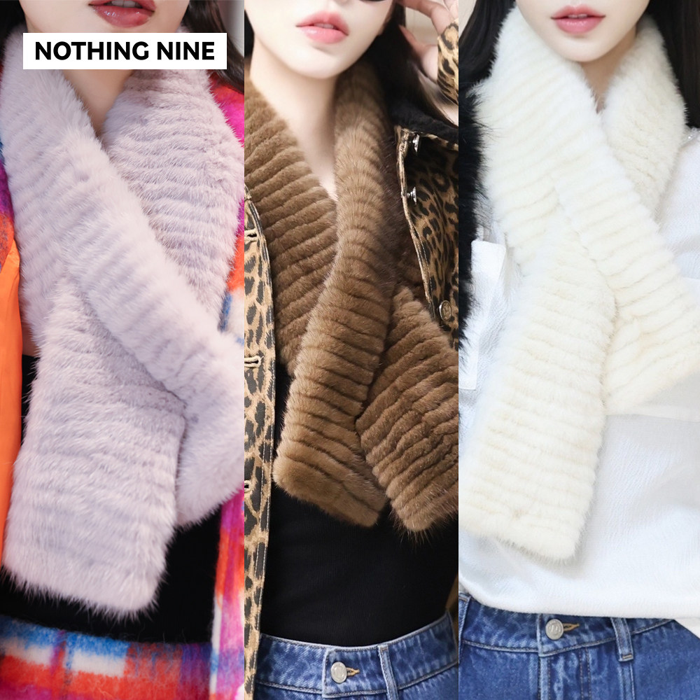 NOTHING NINE 冬之颂进口saga皇冠小母貂围脖