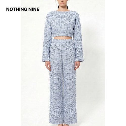 NOTHING NINE【楠楠专属】 海盐芝士粗花呢套装上衣/裤子