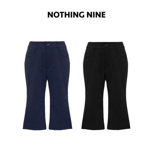NOTHING NINE 棱线之末双色5分裤微喇