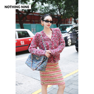 罗莎卡佩拉毛织V领开衫 NOTHING NINE