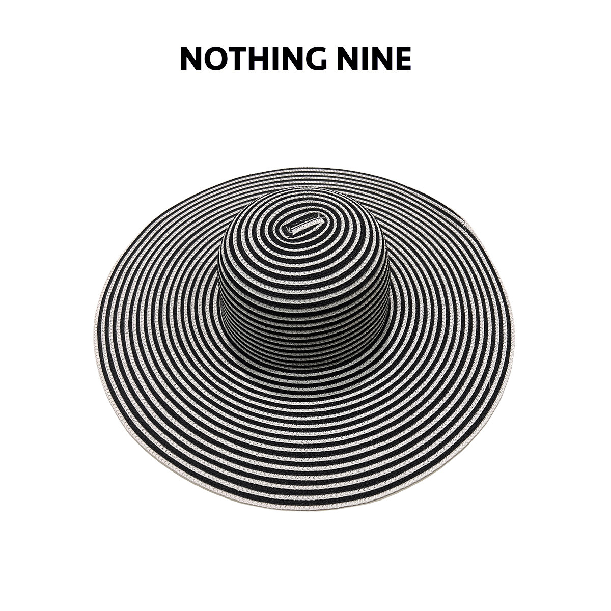 NOTHING NINE 比达索阿条纹漩涡圆顶礼帽