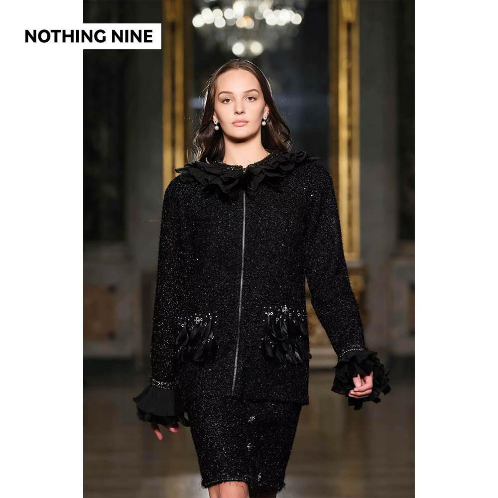 NOTHING NINE 纽伊斯柯米兰大秀同款意大利进口重工外套