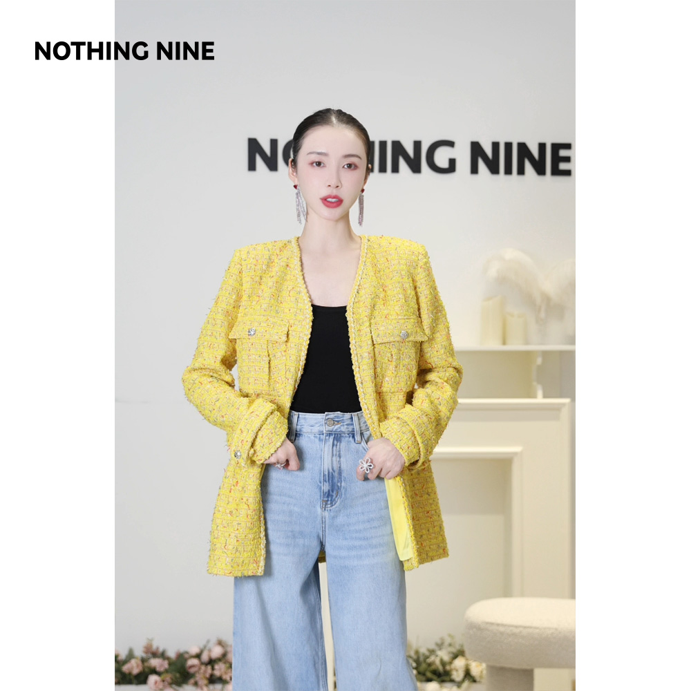 NOTHING NINE 阿波罗晨曦粗花呢外套