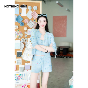 短裤 NOTHING 吊带 森川听雨针织开衫 NINE