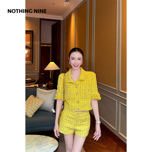 NOTHING NINE 鲜果派对水钻外套/短裤