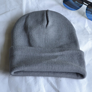 毛线帽子女秋冬ins韩版 潮日系街头冷帽纯色甜美可爱针织帽男大号