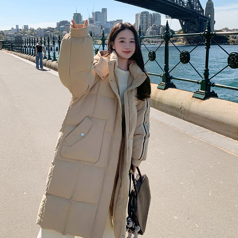 现货2025冬季新品长款织带棉服外套137-8027-P195-控298，女装棉衣/棉服，浙宝137