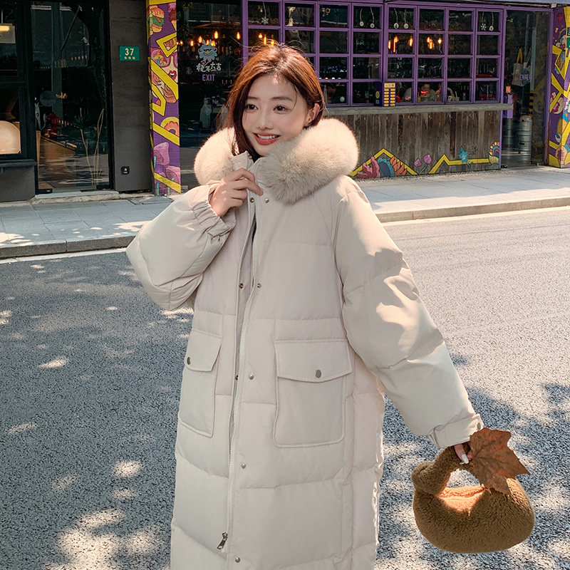 现货2025冬季新款长款大毛领棉服外套137-8011-P195-控298,女装棉衣/棉服,浙宝137