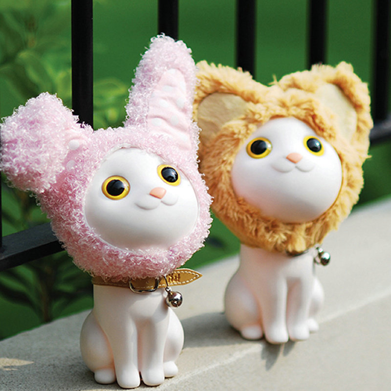 kat小猫咪钱箱储蓄存钱罐卡通可爱家居摆件治愈系创意礼品兔子