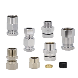 格林转接头 3分4分天然气转接头6分燃气波纹管快插式接头螺口转换