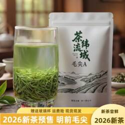 茶叶绿茶毛尖A五峰毛尖2026明前新茶 一级炒青500g散装宜昌特产茶