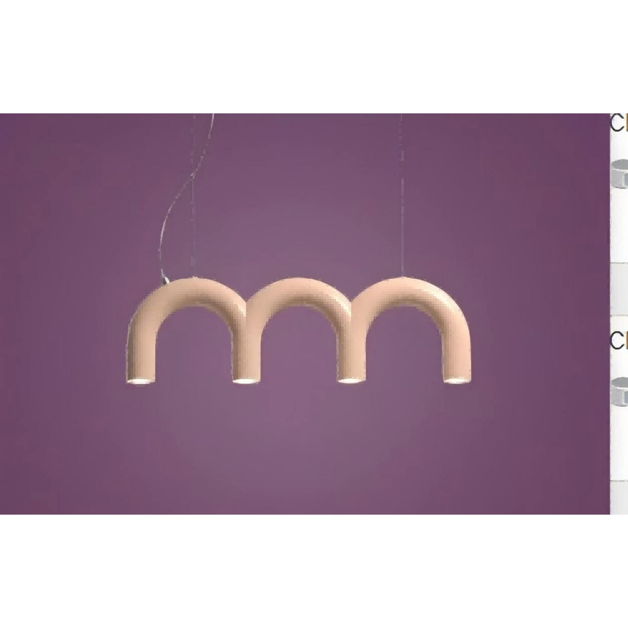 新款U型餐厅茶室酒吧吊灯