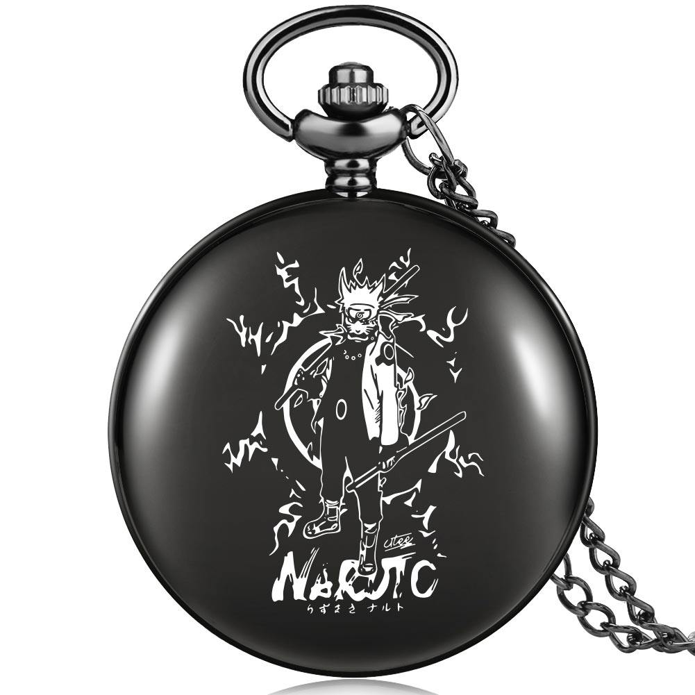 动漫火影忍者二次元鸣人佐助写轮眼鼬项链吊坠挂件学生石英表礼物