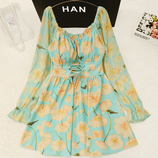 【湖光春色】分体泳衣女保守裙式两件套平角泳裤女修身显瘦泡温泉