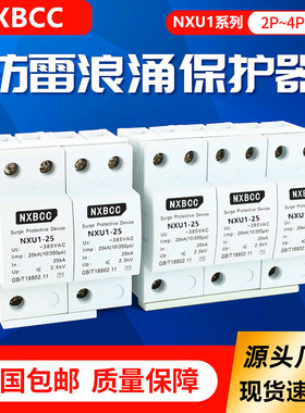 正品一级浪涌保护器T1避雷器12.5KA三相4P385V防雷器15K25KA100KA