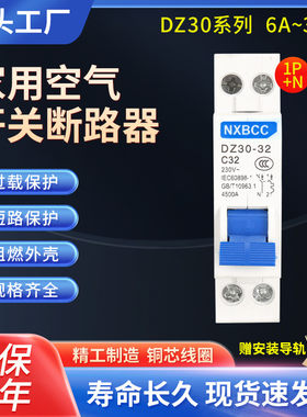DPN双进双出单P空气开关DZ30-32A