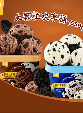 新品2桶和路雪大颗粒欢享桶550g