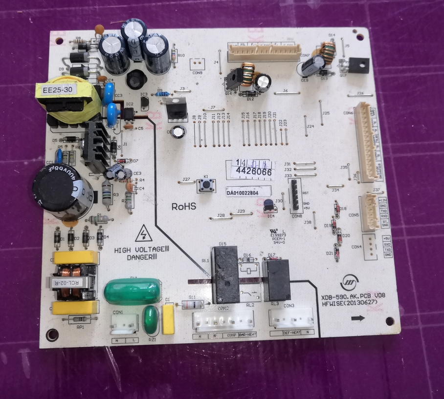 适用美的冰箱电脑板主板DA010022804 XDB-590.AK.PCB V08