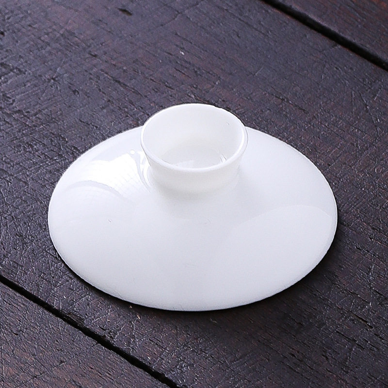 羊脂玉盖碗盖子陶瓷三才茶碗茶杯盖子配盖白瓷碗单盖子零售批发,餐饮具,盖碗,淘宝优惠券,粉丝福利购,淘宝优惠卷