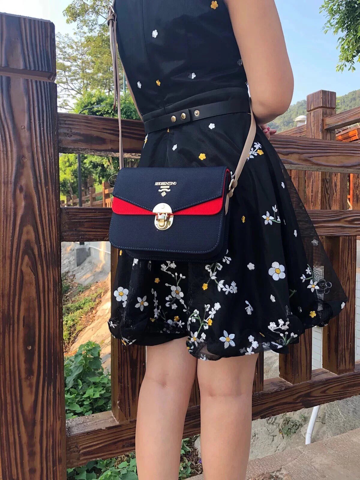 圣梵伦蒂诺p4-g720竖版p4-g715横版单肩斜挎链条超轻防水小布包