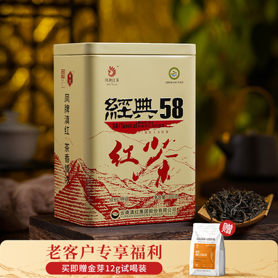 2025年新茶滇红茶经典58罐装特级