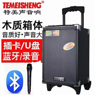 特美声A8-2T户外广场舞音响大功率重低音蓝牙大音量超大拉杆音箱