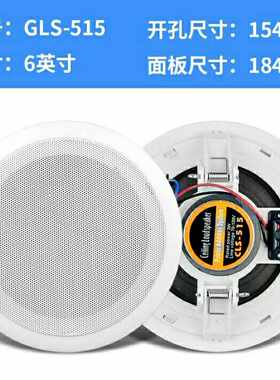 天花音响嵌入式吸顶喇叭店铺家装商场吊顶公共广播背景音乐音箱