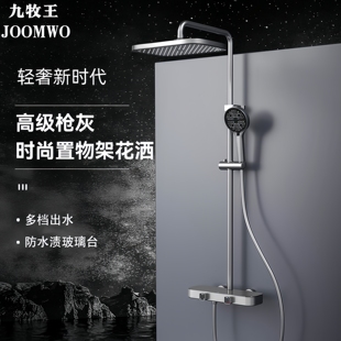 九牧王全铜卫生间浴室增压酒店专用淋浴花洒套装淋雨器沐浴洗澡